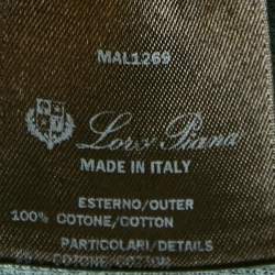 Loro Piana Blue Cotton Pique Knit Polo T-Shirt M
