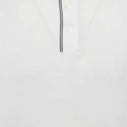 Pre Owned Loro Piana White Cotton Jersey Polo T-Shirt 4XL