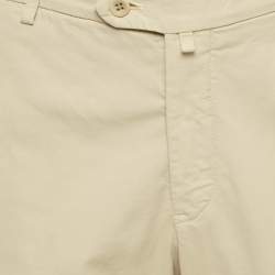 Pre Owned Loro Piana Beige Cotton Tailored Trousers XXL