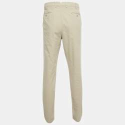Pre Owned Loro Piana Beige Cotton Tailored Trousers XXL