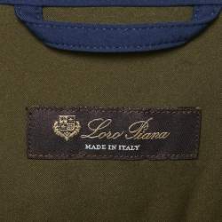 Pre Owned Loro Piana Navy Blue Nylon Padded Gilet Jacket L