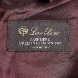 Pre Owned Loro Piana Charcoal Grey Cashmere Strom System Coat XXXL