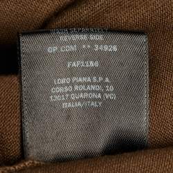Pre Owned Loro Piana Brown Wool The Gift of Kings Crew Neck Sweater XL