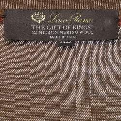 Pre Owned Loro Piana Brown Wool The Gift of Kings Crew Neck Sweater XL