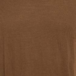 Pre Owned Loro Piana Brown Wool The Gift of Kings Crew Neck Sweater XL