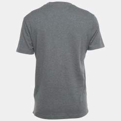 Pre Owned Loro Piana Grey Cotton Ray T-Shirt S