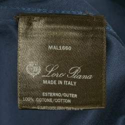 Pre Owned Loro Piana Blue Jersey Crewneck T-Shirt XXS