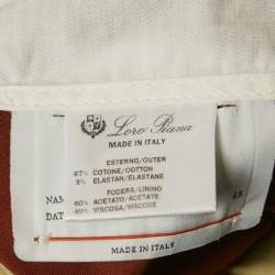 Pre Owned Loro Piana Beige Cotton Pants M