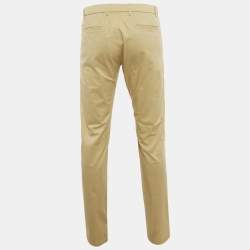 Pre Owned Loro Piana Beige Cotton Pants M