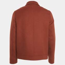 Pre Owned Loro Piana Brown Cashmere Zip-Up Jacket M