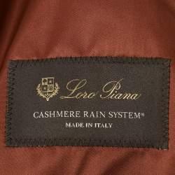 Pre Owned Loro Piana Brown Cashmere Zip-Up Jacket M
