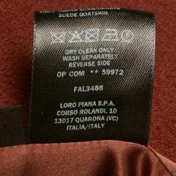 Pre Owned Loro Piana Brown Cashmere Zip-Up Jacket M
