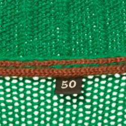 Pre Owned Loro Piana Green Cashmere Knit Crewneck Sweater L