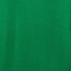 Pre Owned Loro Piana Green Cashmere Knit Crewneck Sweater L