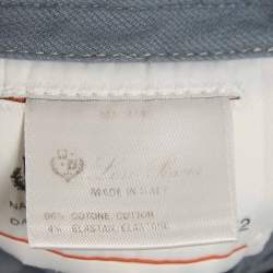 Pre Owned Loro Piana Grey Cotton Formal Trousers XL