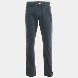 Pre Owned Loro Piana Blue Denim Regular Fit Pants XXL
