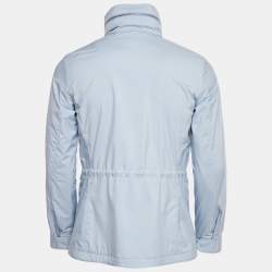 Pre Owned Loro Piana Light Blue Synthetic Traveller Jacket XS