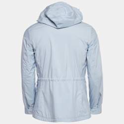 Pre Owned Loro Piana Light Blue Synthetic Traveller Jacket XS