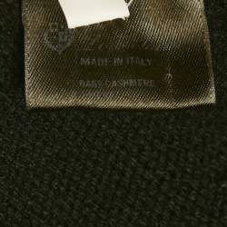 Pre Owned Loro Piana Black Cashmere Mock Neck Sweater S