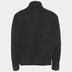 Pre Owned Loro Piana Black Cashmere Mock Neck Sweater S