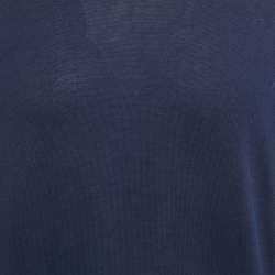 Pre Owned بلوفر لورو بيانا كشمير رمادي بيبي ياقة على شكل V مقاس متوسط (ميديوم)