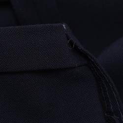 Pre Owned بليزر أحادي الصدر لورو بيانا أزرق كحلي من الصوف مقاس كبير جداً جداً جداً جداً جداً