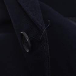 Pre Owned بليزر أحادي الصدر لورو بيانا أزرق كحلي من الصوف مقاس كبير جداً جداً جداً جداً جداً