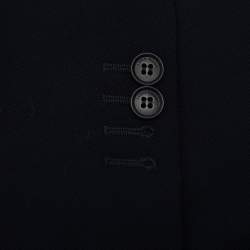 Pre Owned بليزر أحادي الصدر لورو بيانا أزرق كحلي من الصوف مقاس كبير جداً جداً جداً جداً جداً