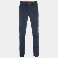 Pre Owned Loro Piana Blue Corduroy Jeans M/Waist 32"