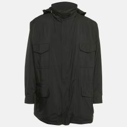 مملوكة مسبقًا Loro Piana Grey Synthetic Traveller Windmate Jacket 5XL