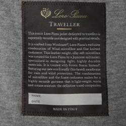 مملوكة مسبقًا Loro Piana Grey Synthetic Traveller Windmate Jacket 5XL