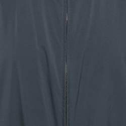 Pre Owned جيليه لورو بيانا نيلون أزرق قابل للعكس مقاس أربعة أضعاف كبير جداً