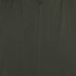 Pre Owned Loro Piana Grey/Green Wool and Nylon Reversible Vest S