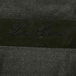 Pre Owned Loro Piana Grey/Green Wool and Nylon Reversible Vest S