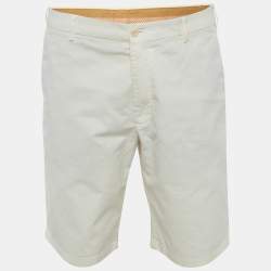 Pre Owned Loro Piana White Cotton Shorts XXXL