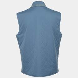 مملوكة مسبقًا سترة واقية من الأمطار نايلون أزرق لورو بيانا مقاس كبير جدًا