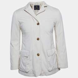 Pre Owned Loro Piana Beige Nylon Roadster Villa D’este Jacket XXS