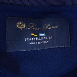 Pre Owned تي شيرت لورو بيانا قطن سترتش بيكيه مقاس إكس إكس إكس لارج -كبير جدًا جدًا جدًا