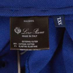 Pre Owned تي شيرت لورو بيانا قطن سترتش بيكيه مقاس إكس إكس إكس لارج -كبير جدًا جدًا جدًا