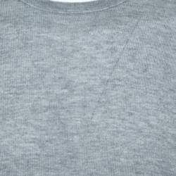 Pre Owned Loro Piana Grey Cashmere Crewneck Sweater L