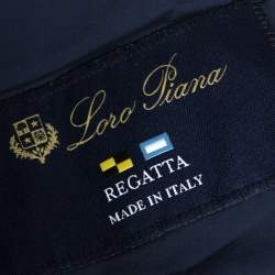 Pre Owned Loro Piana Blue Regatta Deck Rain Jacket L