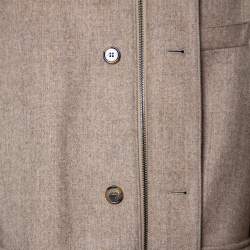 Pre Owned Loro Piana Storm System Beige Wool & Cashmere Jacket XXL 