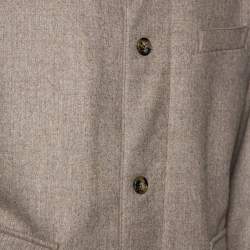 Pre Owned Loro Piana Storm System Beige Wool & Cashmere Jacket XXL 