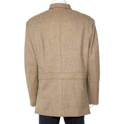 Pre Owned Loro Piana Storm System Beige Wool & Cashmere Jacket XXL 