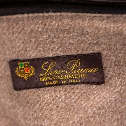 Pre Owned Loro Piana Brown Deer Leather Button Front Blazer Jacket XXL