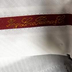 Pre Owned Loro Piana Striped Black Wool Canvas Suit L 