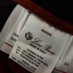 Pre Owned Loro Piana Navy Blue Wool Coulisse Joggers XXL 