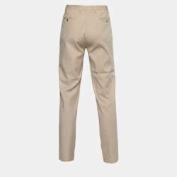 Pre Owned Loro Piana Beige Stretch Cotton Chino Trousers XXL