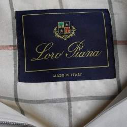 Pre Owned Loro Piana Beige Cotton Roadster Villa D'este Jacket XL