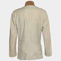 Pre Owned Loro Piana Beige Cotton Roadster Villa D'este Jacket XL
